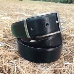 Dual-Tone Reversible Leather Belt for Men